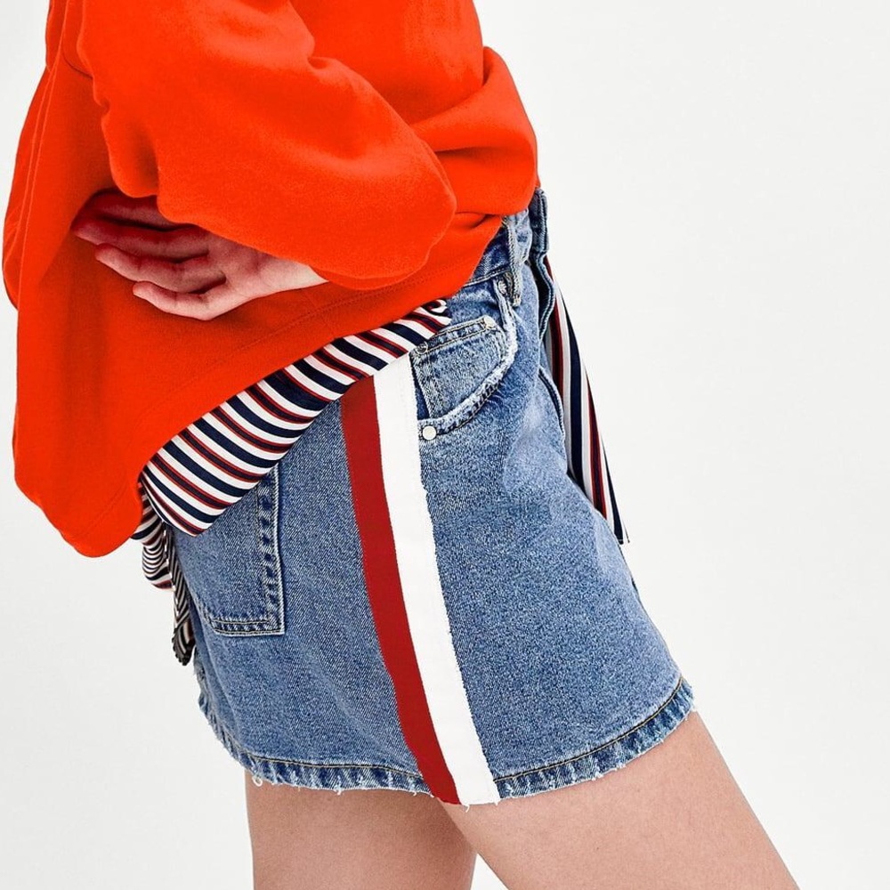 Zara Jean Strip Skirt